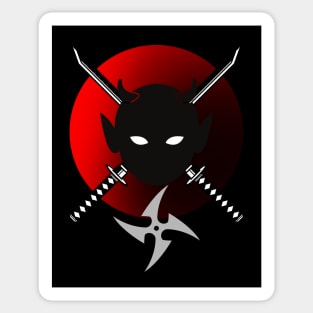 Ninja Demon Baby Sticker